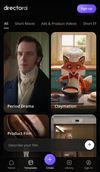 Templates: pick a style for your film, ad or reel