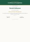 A print-ready certificate of completion generated from form response data