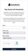 EarlyNotify screenshot 1