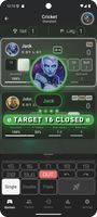 Cricket game interface with strategic scoring system. Clean, responsive design showing target numbers, hits, marks, and game progress for engaging cricket darts gameplay experience.