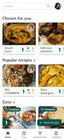 Find recipes in a personalized homepage