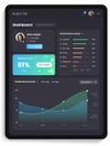 The main ElevateMe health dashboard - Get performance scores based on an at-home blood test (currently) across core performance areas. 
