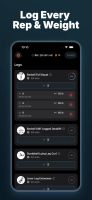 Log reps, weight, and sets during live workouts with a clean, focused training screen.