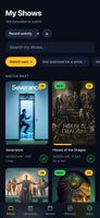 My shows list