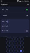 Everest (Mathematical puzzle game) screenshot 2