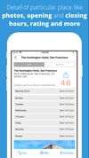 Individual place basic information like Rating,Opening and closing hours etc