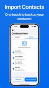 Import contacts quickly without the usual hassle. Bring your contact list back in seconds.