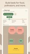 Bed planner with visualized seasonal shadows