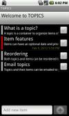 Topics screenshot 1