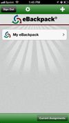 eBackpack screenshot 1