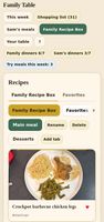 Family Recipe Box — snap a recipe card with your phone camera and save it.