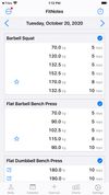 FitNotes iOS screenshot 1