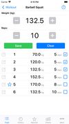 FitNotes iOS screenshot 2