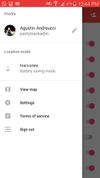 Different settings to save battery or get better location accuracy.