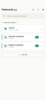 Home: sets grouped into folders