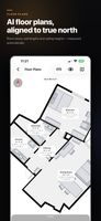The generated floor plan with areas