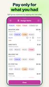 Splitting a group bill item by item