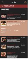 Tapping a dish reveals the EU allergens it contains, labelled in the guest's language.