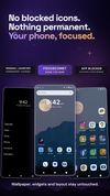 No block screens, no pop-ups. No black and white phone. Your phone as it is, minus the noise.