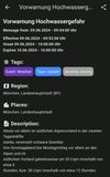 detailed warning message