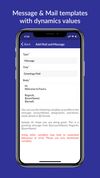 Personalise Message and Email templates with mail merge