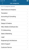 Freelance job search screenshot 2