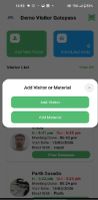 App is for both material And visitor