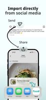 Quickly and easily import from social media