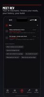 Rev AI mechanic answering vehicle-specific questions from your actual service history