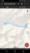 View recorded track on the map