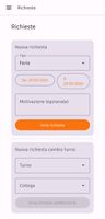 holidays request page