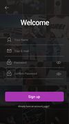Sign up app