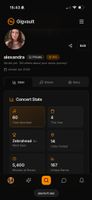 Profile with Concert Stats