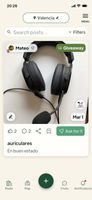 Main feed with donations