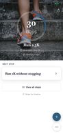 AI distills your goal into one clear next step each day, so you never wonder what to do next. Tap to see the full step by step plan.