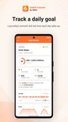 Track measurable habits like water intake and review progress, streaks, activity and trends.