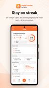 View today's habits, current streaks, weekly progress and upcoming reminders in one place.
