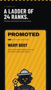 A promotion to a new rank.