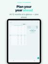 Year plan: all 12 months at a glance, so you can plan ahead (iPad).