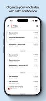 Finally, one handy organizer for your calendar, reminders, and notes, with work hours and real privacy in the same app.