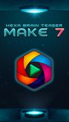 HEXA BRAIN TEASER – MAKE 7 screenshot 1