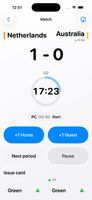 iOS match screen