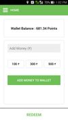 Wallet page