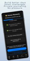 Home screen with random challenges.
