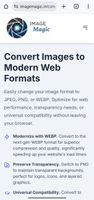 Convert images into JPEG, PNG and webp