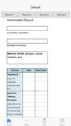 Immunization Log screenshot 1