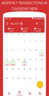 Calendar view for track your history.