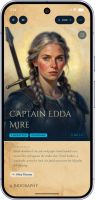 A character entry that only knows what you've read so far