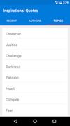 Quote Topic Listing 
