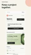 Keep project sources, notes, and recordings together in a Space. Fictional demo project.